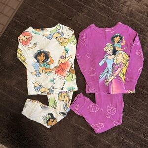 Disney Princess Colorful Kids' Pijamas (Set of 2)